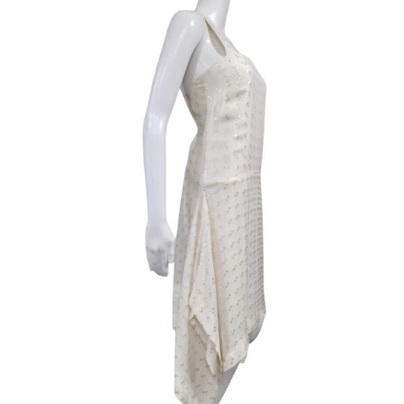 Club Monaco Boho Whimsy Artsey Twee Hankerchief Y2K Dropwaist Dress Size 00 NWT - Picture 4 of 11